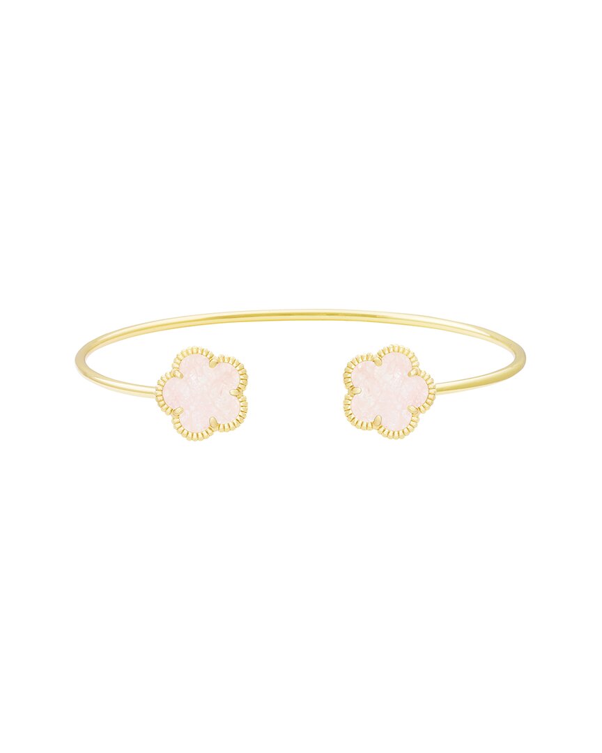 JANKUO Jankuo Flower 14K Plated Cuff Bracelet