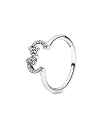 Pandora Silver Cz Disney Ring