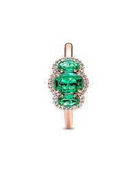 Pandora Pandora 14K Rose Gold Plated Cz Timeless Ring, 48