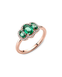 Pandora Pandora 14K Rose Gold Plated Cz Timeless Ring, 48