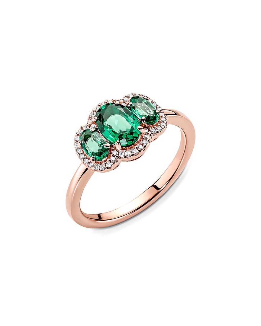 Pandora Pandora 14K Rose Gold Plated Cz Timeless Ring, 48