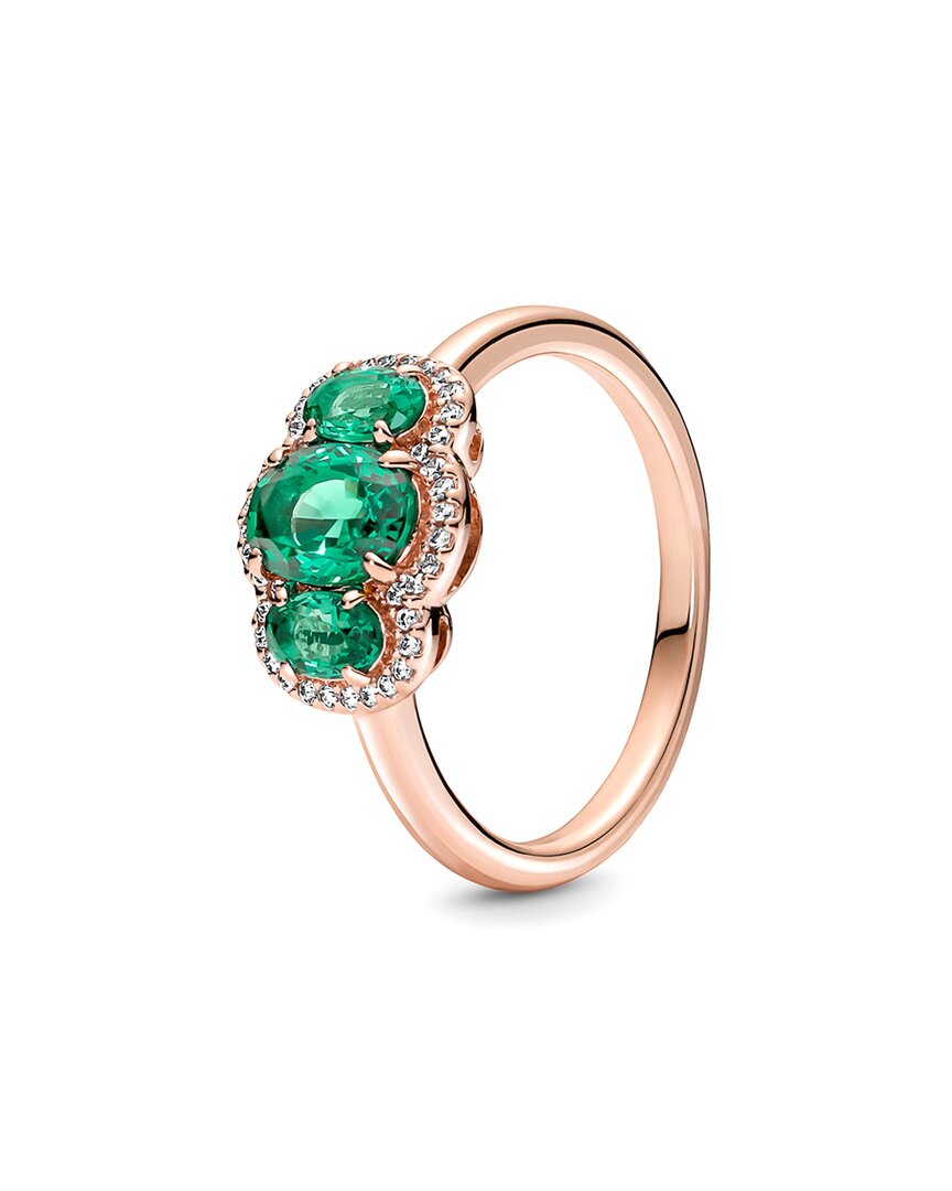 Pandora Pandora 14K Rose Gold Plated Cz Timeless Ring, 48