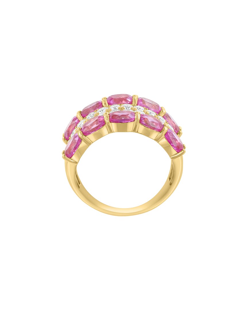 Effy Fine Jewelry Gold Over Silver 5.18 Ct. Tw. Lab-Grown Diamond & Lab-Grown