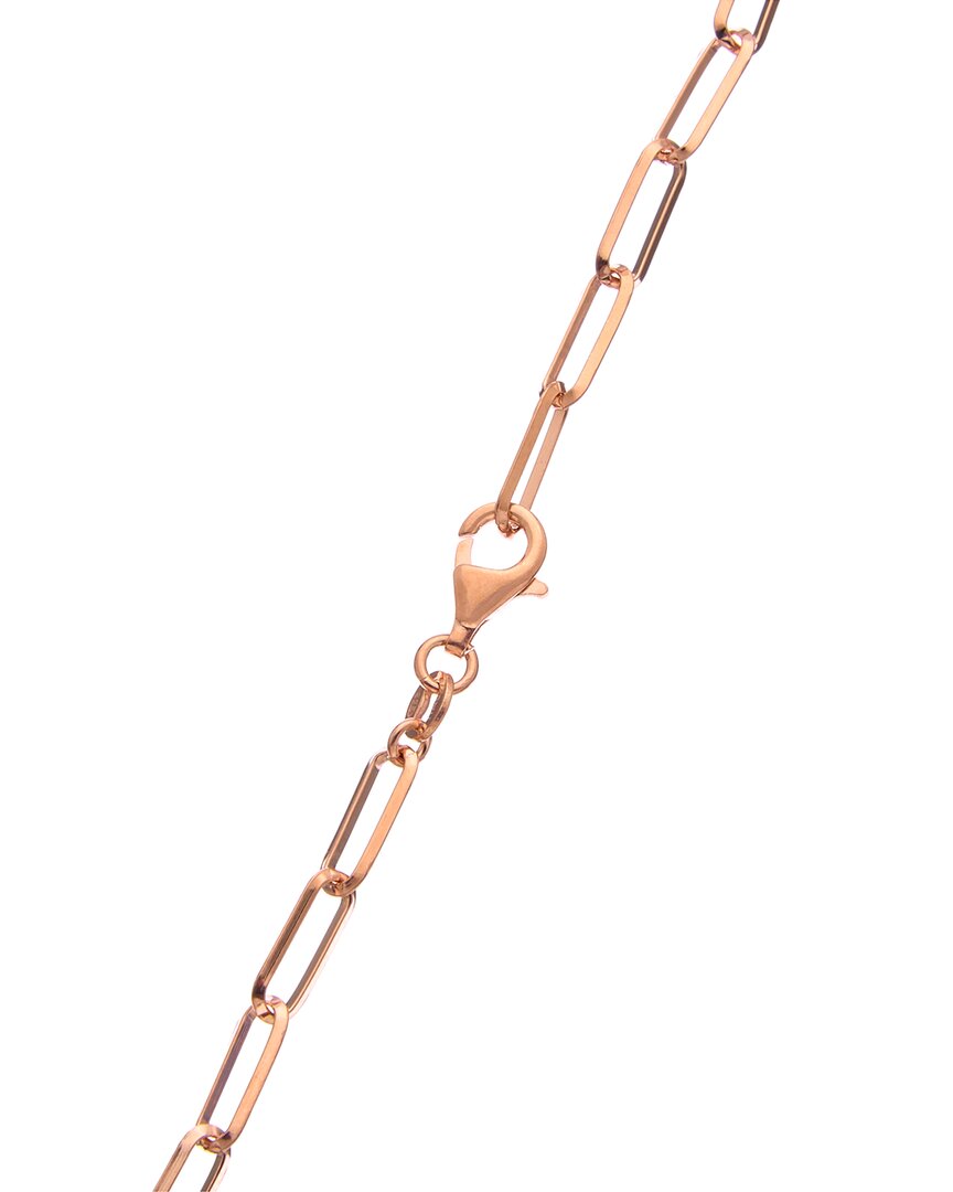 Meshmerise Meshmerise 18K Over Silver 0.25 Ct. Tw. Diamond Padlock Necklace