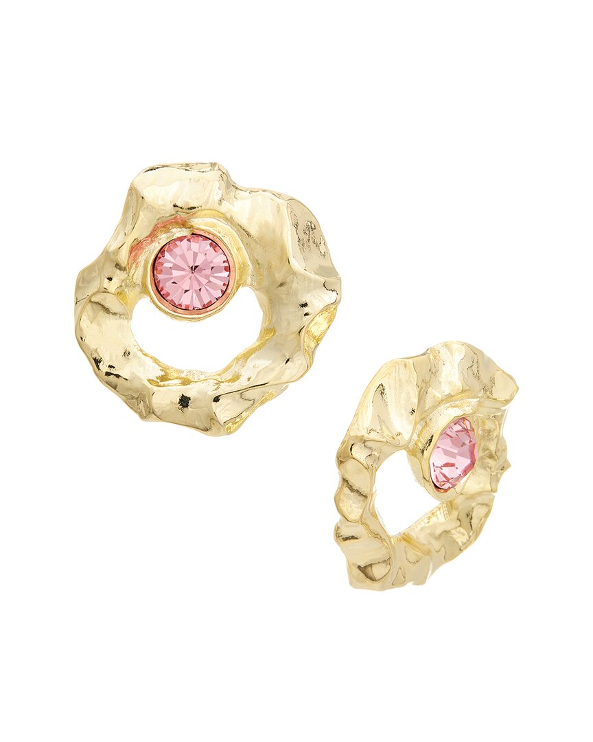 Oscar De La Renta Round Stud Textured Earrings