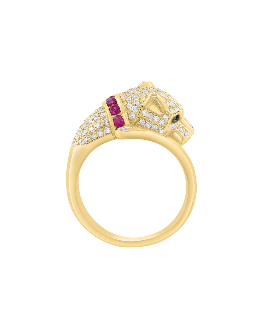 Effy Fine Jewelry 14K 0.97 Ct. Tw. Diamond & Ruby Ring