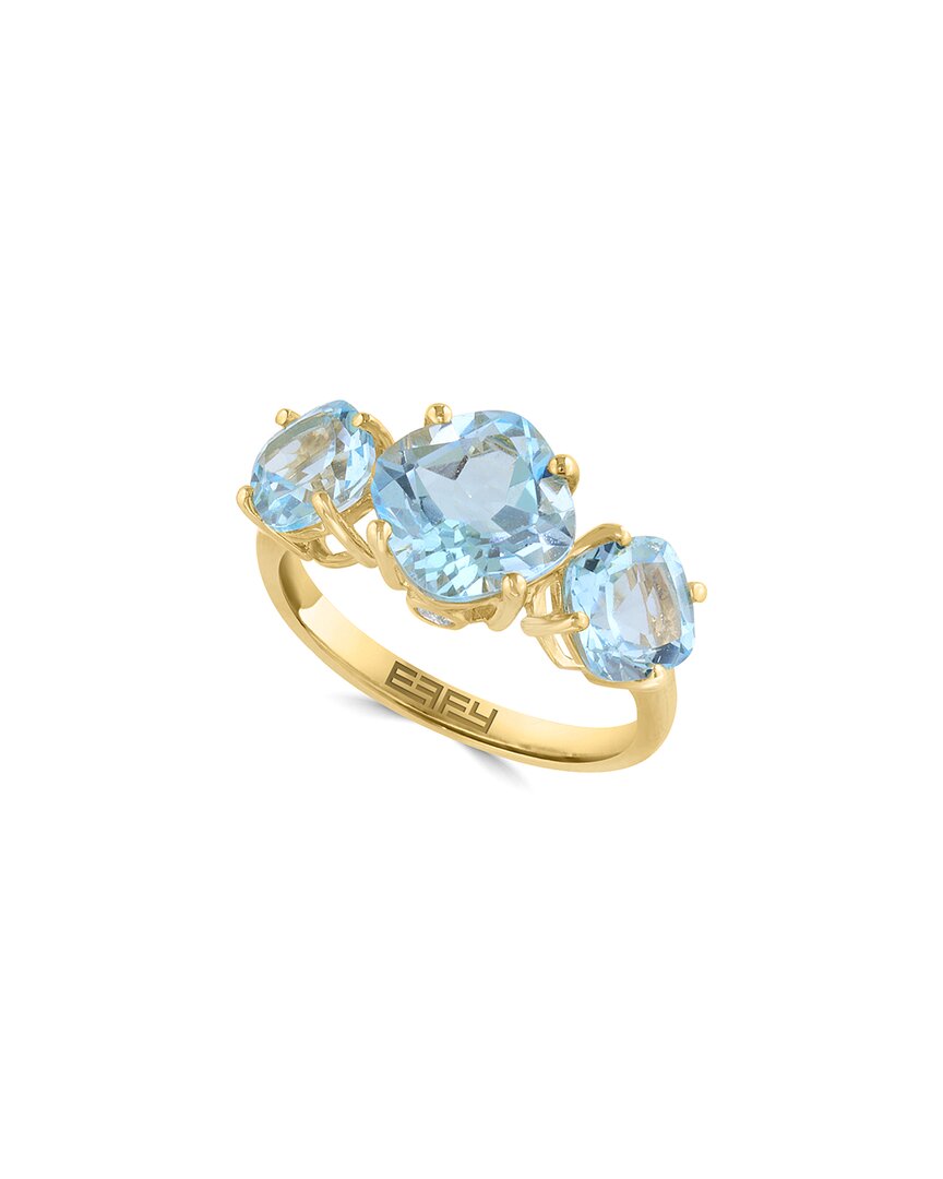 Effy Fine Jewelry 14K 5.18 Ct. Tw. Diamond & Sky Blue Topaz Ring