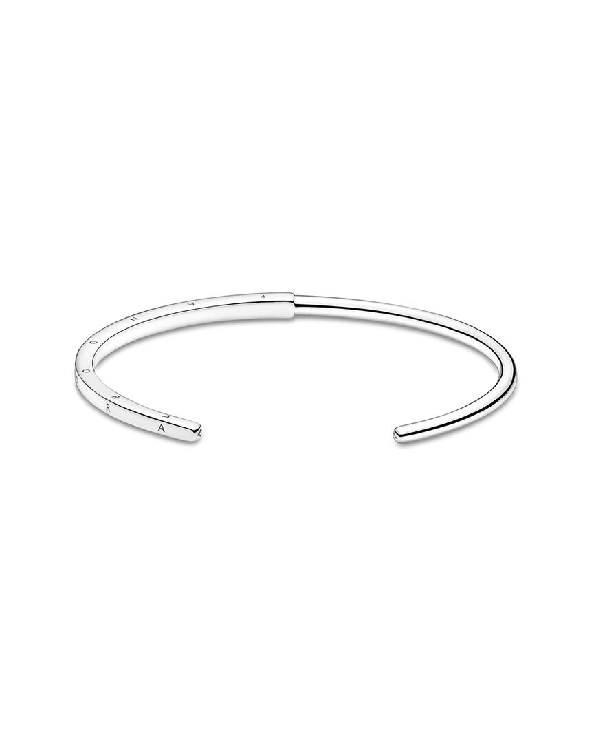 Pandora Signature Silver Bangle Bracelet