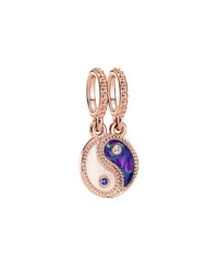 Pandora Moments 14K Rose Gold Plated Cz Dangle Charm