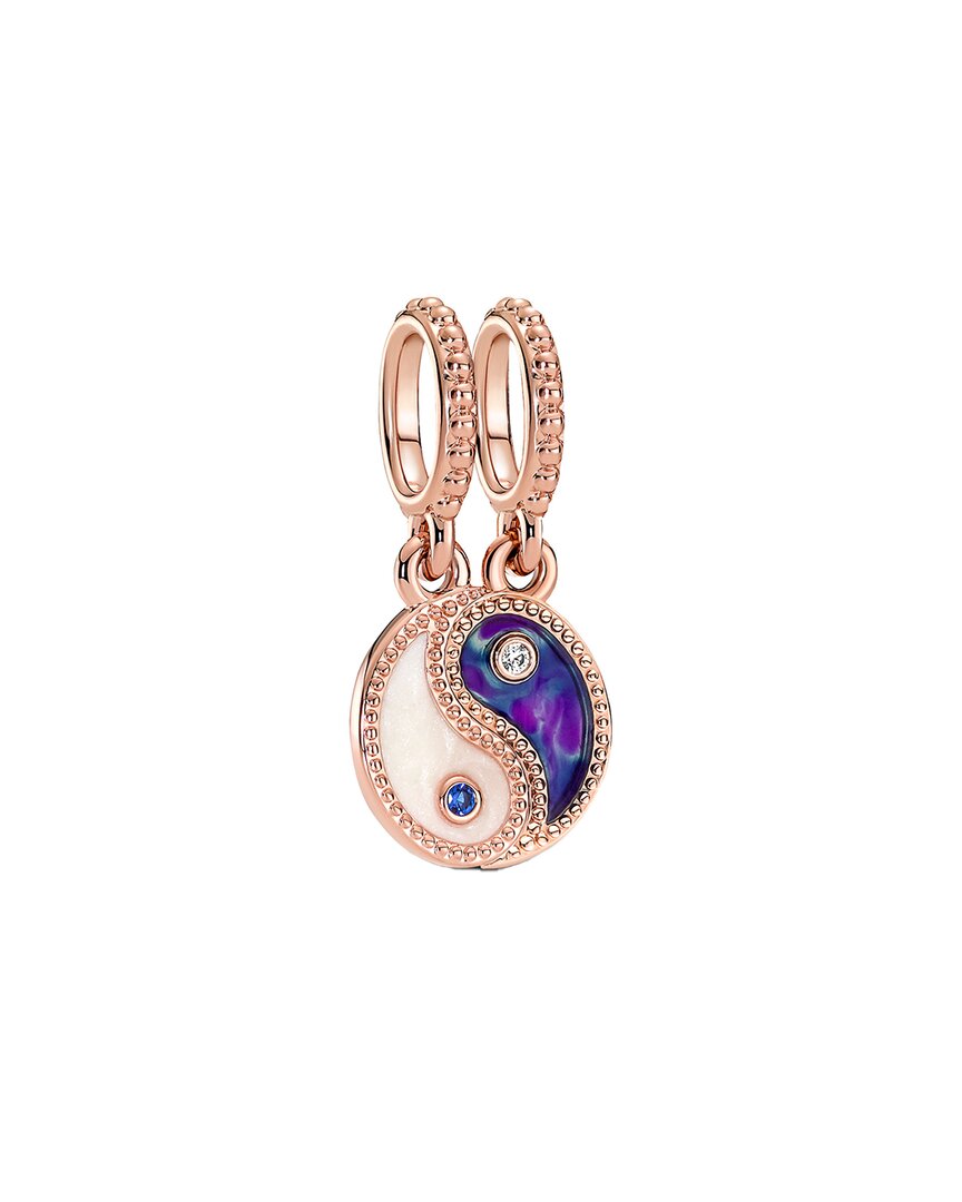 Pandora Moments 14K Rose Gold Plated Cz Dangle Charm