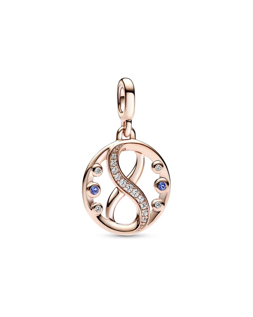 Pandora Me 14K Rose Gold Plated Cz Infinity Charm