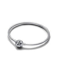 Pandora Moments Silver Bangle Bracelet No Color