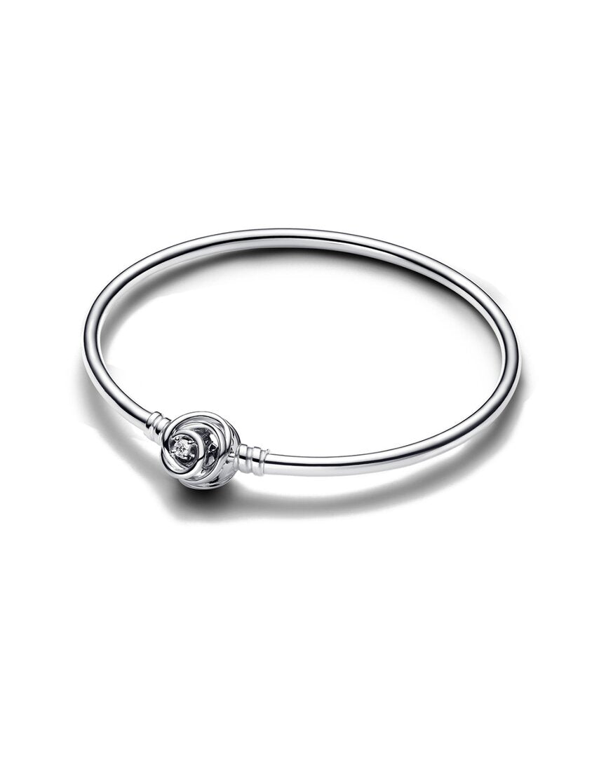 Pandora Moments Silver Bangle Bracelet No Color