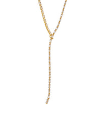 Crystal Haze 18K Plated Cz Lariat Necklace