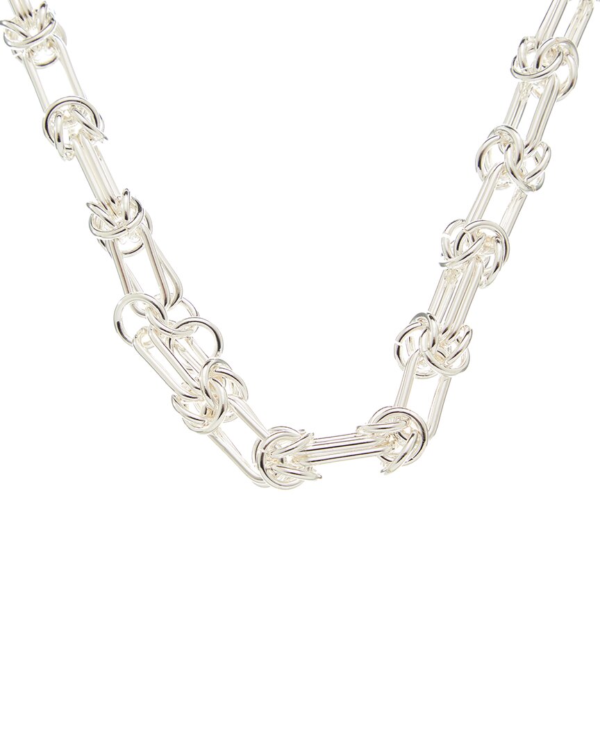 Crystal Haze Silver Plated Chunky Necklace