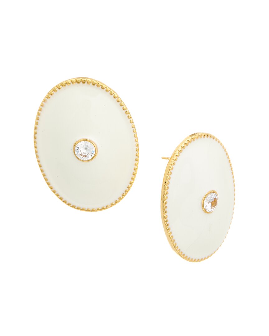 Crystal Haze 18K Plated Cz Statement Earrings