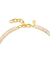 Crystal Haze 18K Plated Cz Statement Necklace