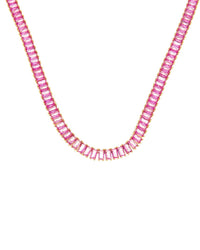 Crystal Haze 18K Plated Cz Statement Necklace