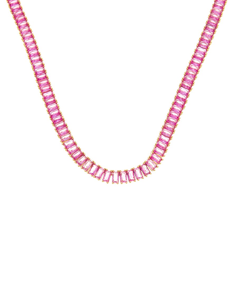 Crystal Haze 18K Plated Cz Statement Necklace