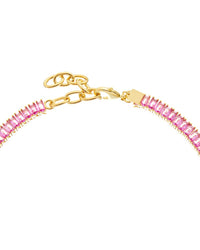 Crystal Haze 18K Plated Cz Statement Necklace