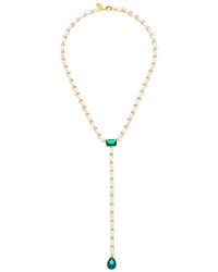 Crystal Haze 18K Plated Cz Statement Necklace
