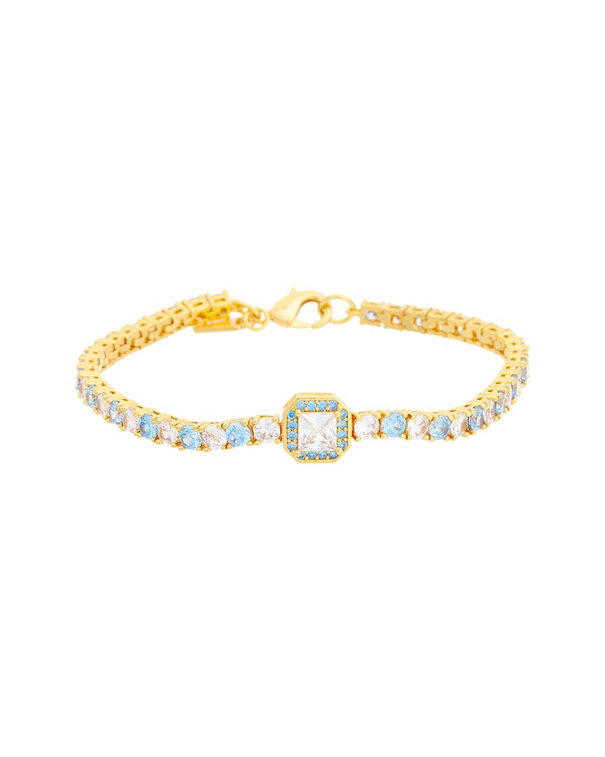 Crystal Haze 18K Plated Cz Statement Necklace