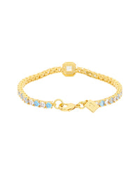Crystal Haze 18K Plated Cz Statement Necklace