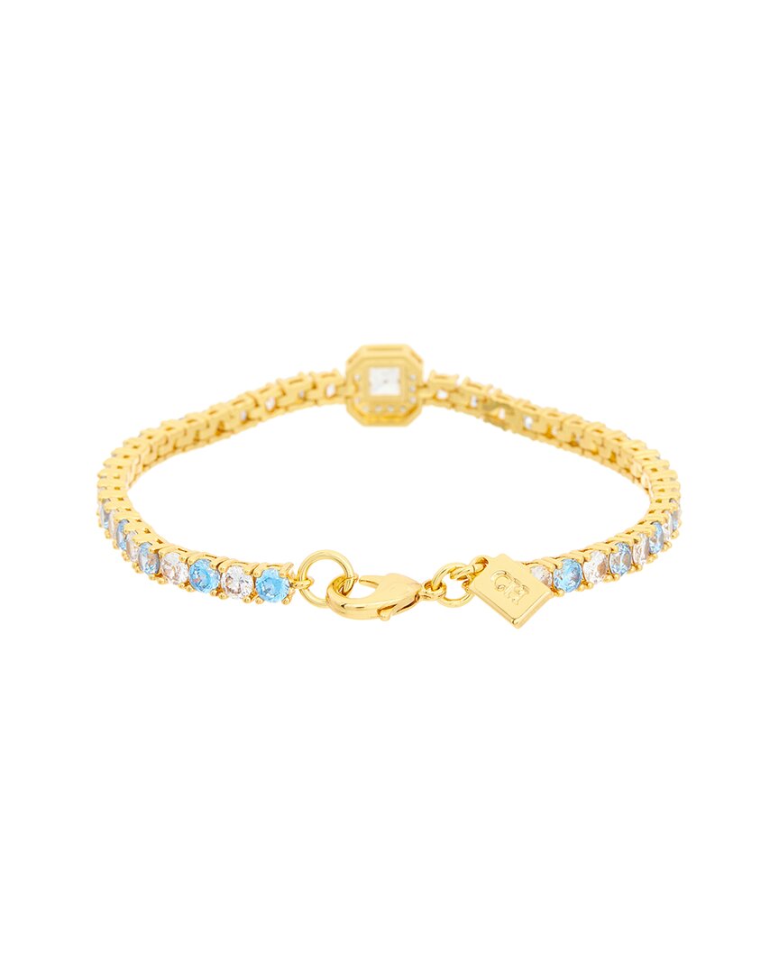 Crystal Haze 18K Plated Cz Statement Necklace
