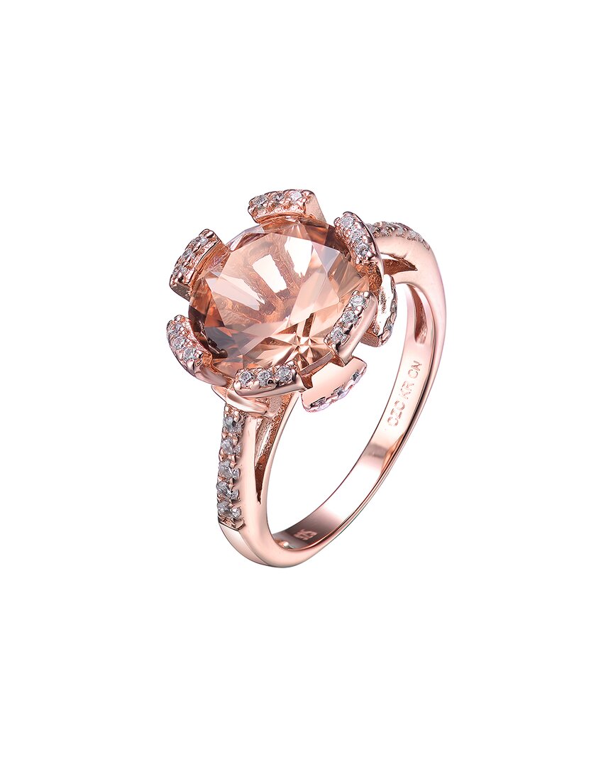 Genevive 18K Rose Gold Vermeil Cz Ring