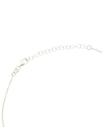 Meshmerise Silver 0.06 Ct. Tw. Diamond Initial Necklace