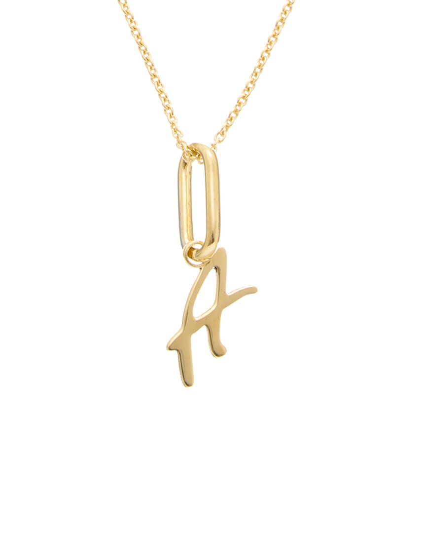 Meshmerise Silver 0.06 Ct. Tw. Diamond Initial Necklace