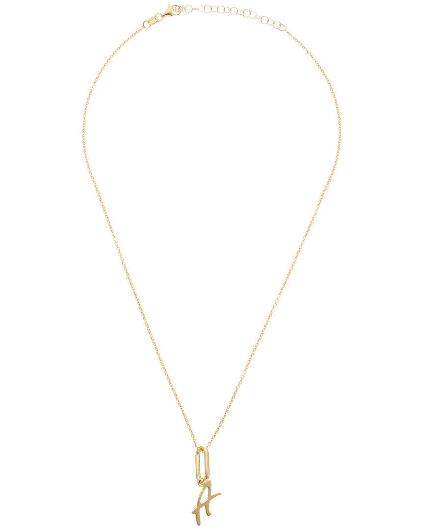 Meshmerise Silver 0.06 Ct. Tw. Diamond Initial Necklace