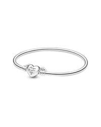 Pandora Pandora Moments Silver Heart Wings Bangle Bracelet