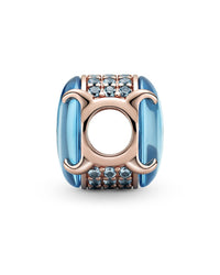 Pandora Pandora Rose 14K Gold Plated Crystal Charm