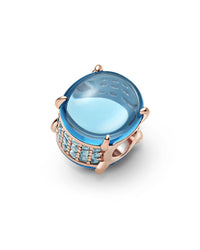 Pandora Pandora Rose 14K Gold Plated Crystal Charm