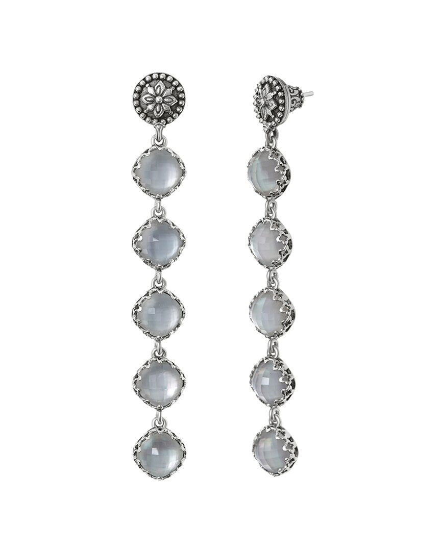 Konstantino Silver Pearl Earrings