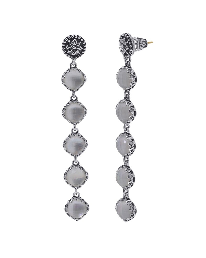 Konstantino Silver Pearl Earrings