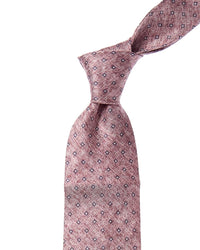 Reiss Mini Geo Diamond Print Silk Tie