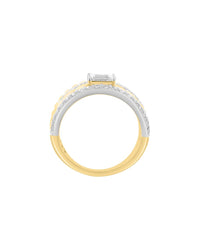 Effy Fine Jewelry Gold Over Silver 1.22 Ct. Tw. Lab-Grown Diamond Ring
