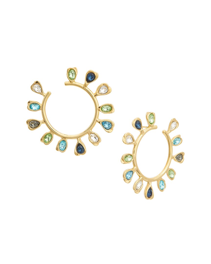 Oscar De La Renta Multicolored Hoop Earrings
