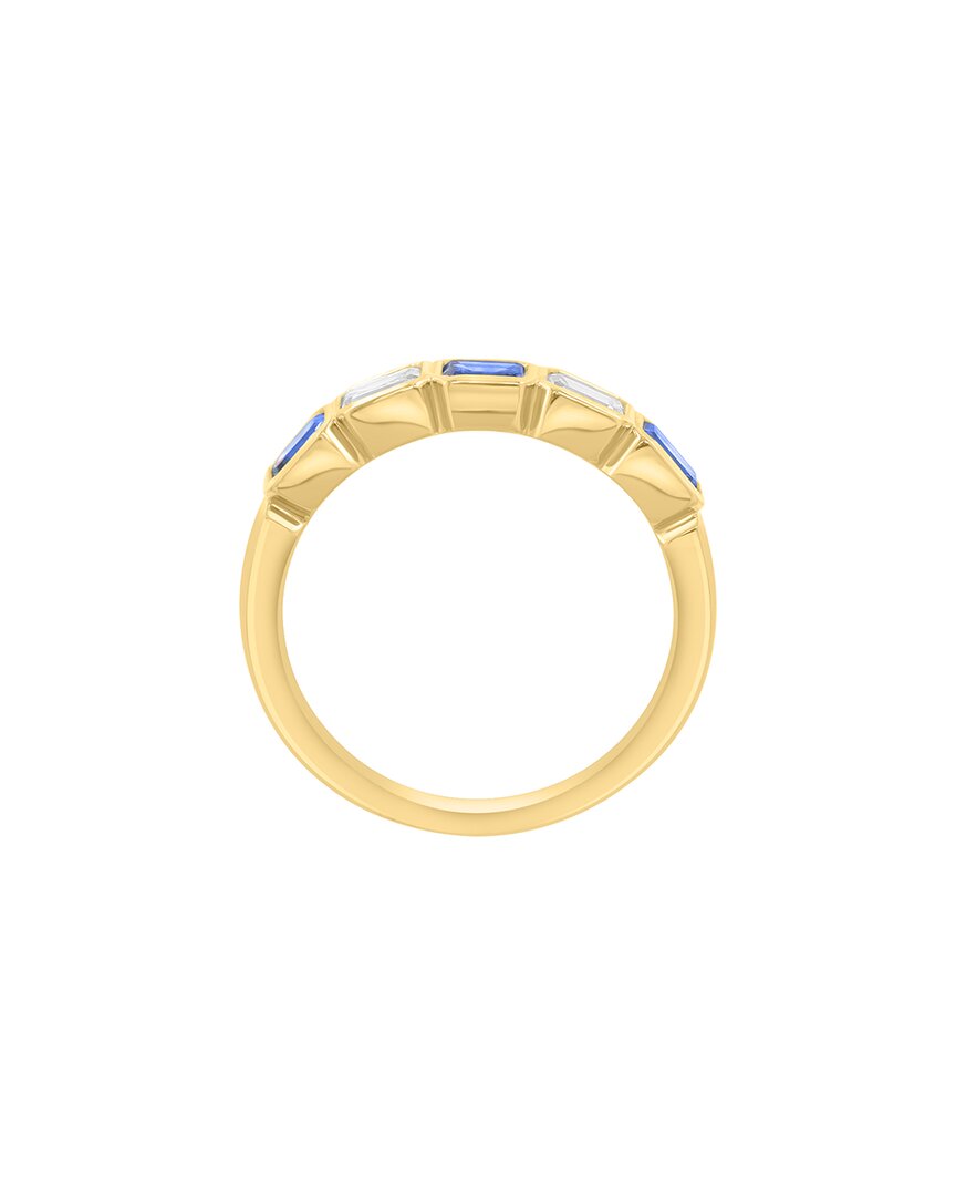 Effy Fine Jewelry Gold Over Silver 1.12 Ct. Tw. Lab-Grown Diamond Ring