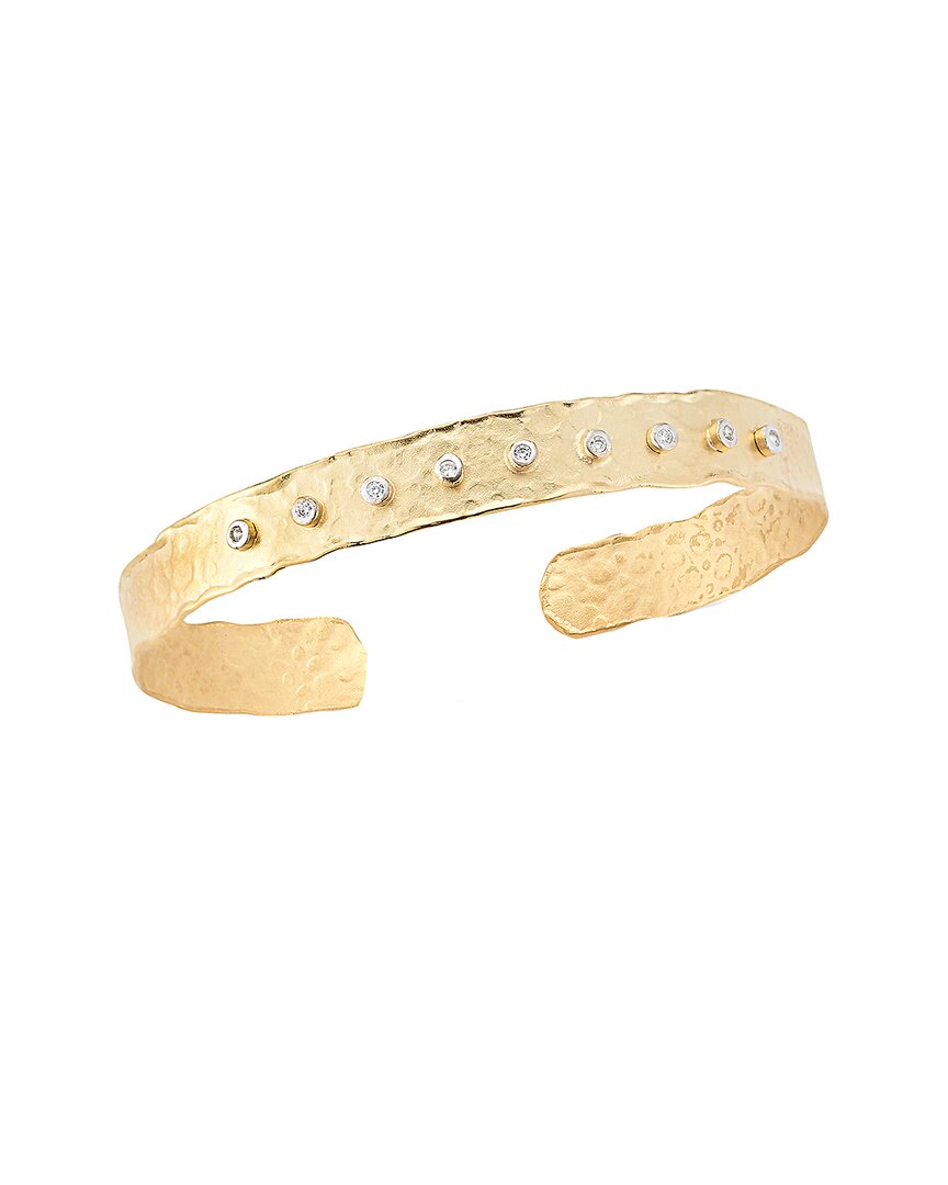 I. Reiss 14K 0.14 Ct. Tw. Diamond Cuff Bracelet
