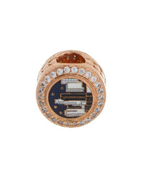 Pandora Localization 14K Rose Gold Plated Cz Charm