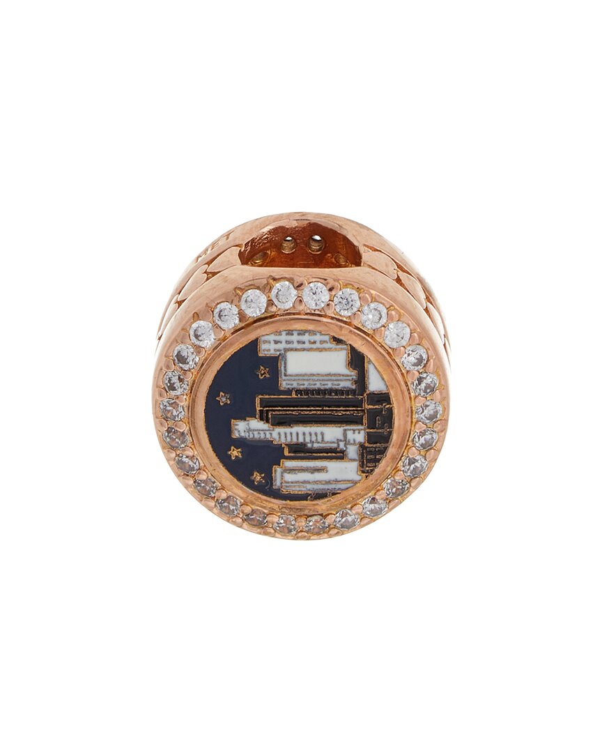 Pandora Localization 14K Rose Gold Plated Cz Charm