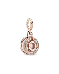 Pandora Pandora Signature 14K Rose Gold Plated Cz Crown Charm