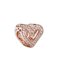 Pandora Pandora Moments 14K Rose Gold Plated Cz Charm