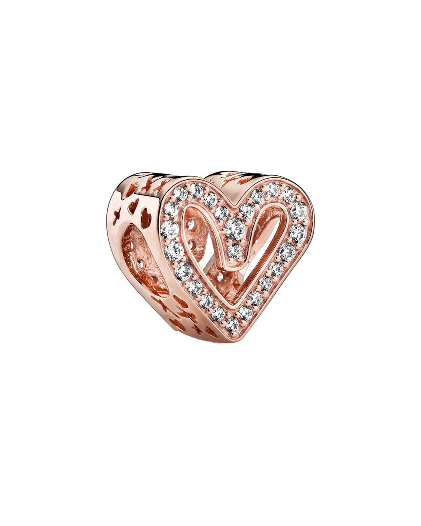 Pandora Pandora Moments 14K Rose Gold Plated Cz Charm