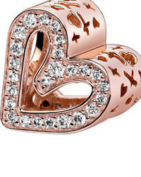 Pandora Pandora Moments 14K Rose Gold Plated Cz Charm