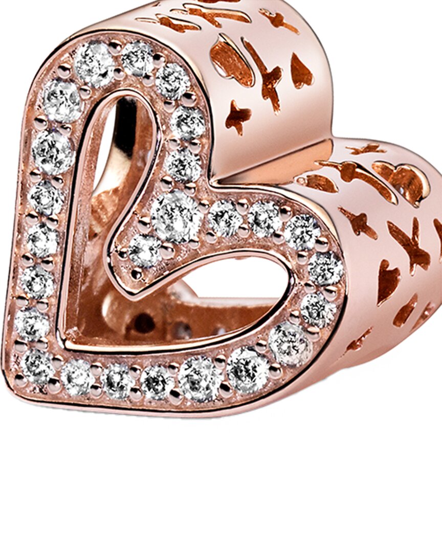 Pandora Pandora Moments 14K Rose Gold Plated Cz Charm