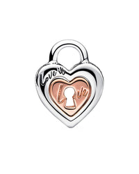 Pandora Moments Silver & 14K Rose Gold Plated Charm